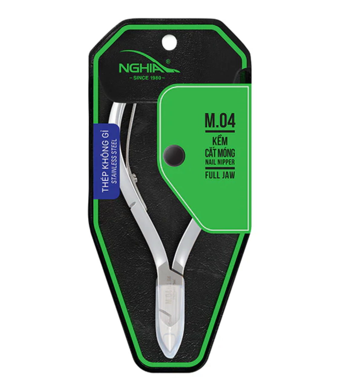 KEM NGHIA M.04 | NAIL NIPPER | FULL JAW | STAINLESS STEEL