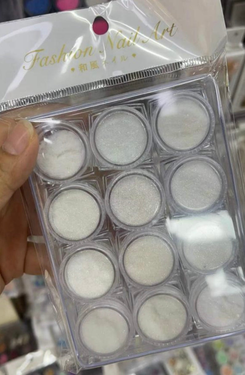 NAIL GLITTER | FINE GLITTER - STYLE 08 | PACK OF 12