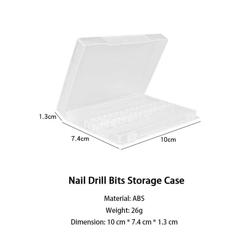 NAIL DRILL BITS STORAGE CASE
