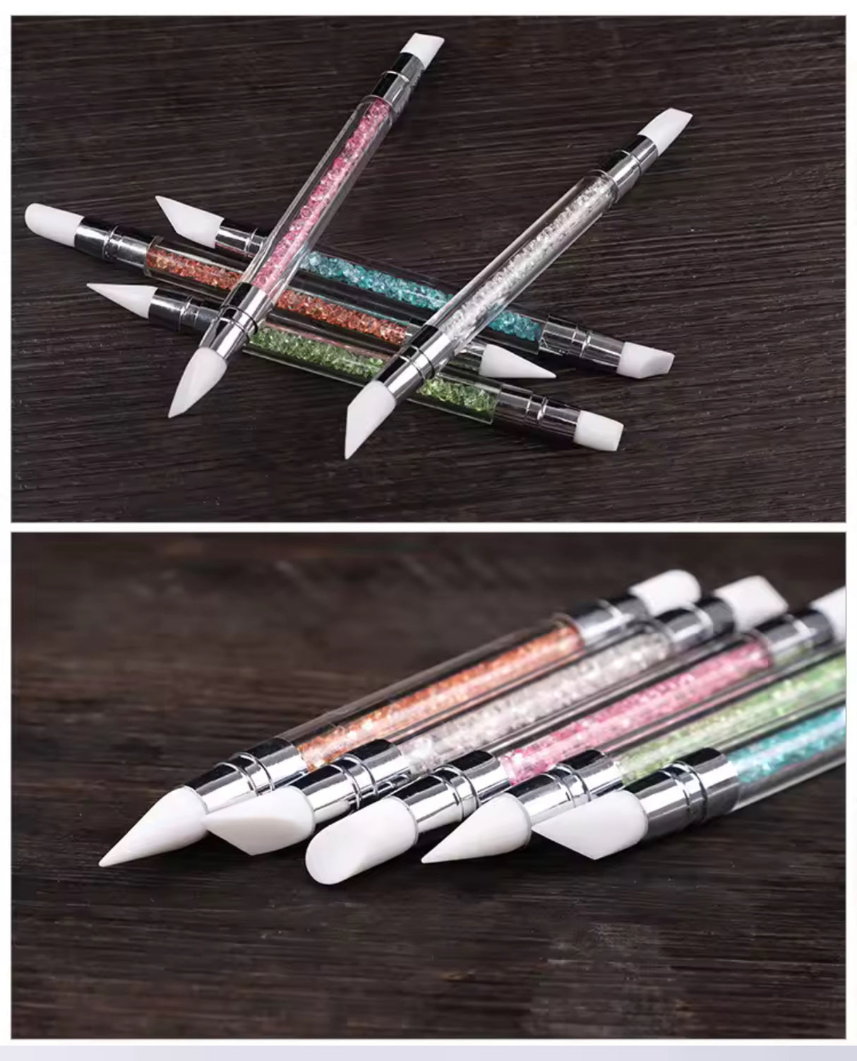 NAIL ART DOUBLE HEAD SILICONE PEN (5 Piece Set)