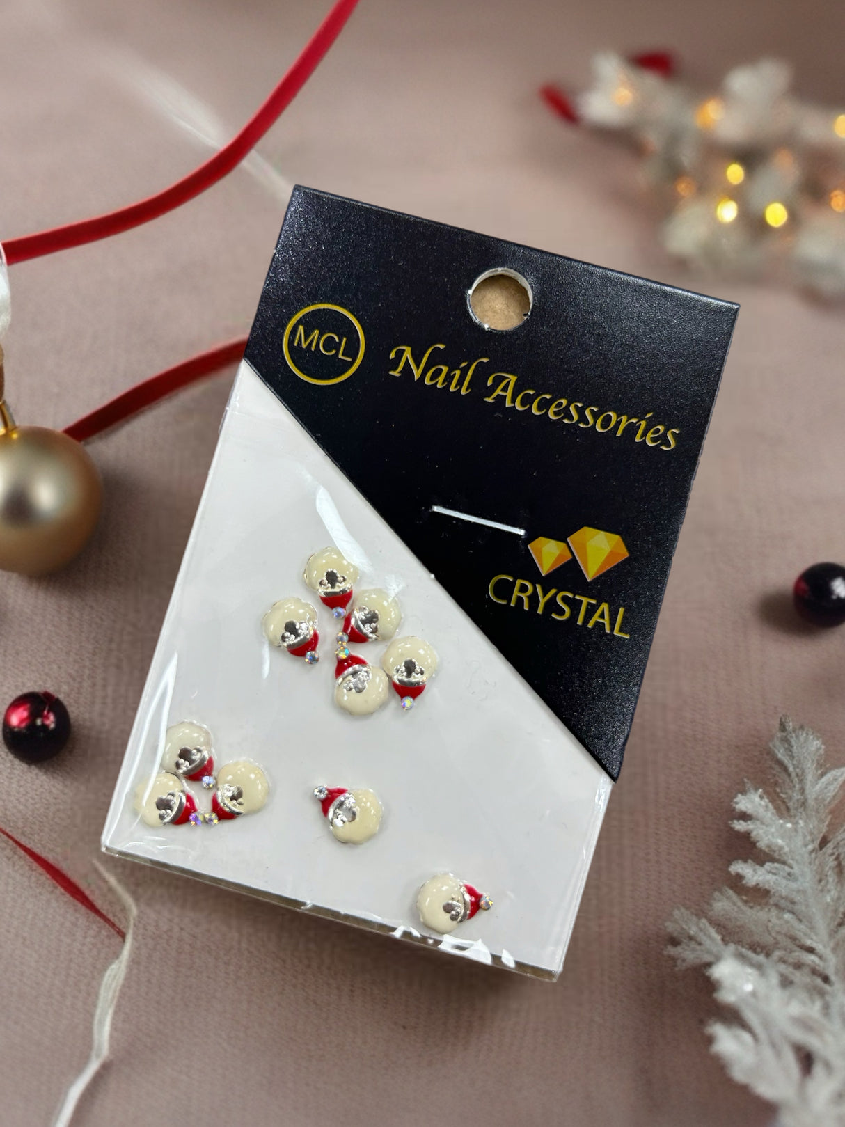 XMAS NAIL CHARM | SANTA CLAUS FACE