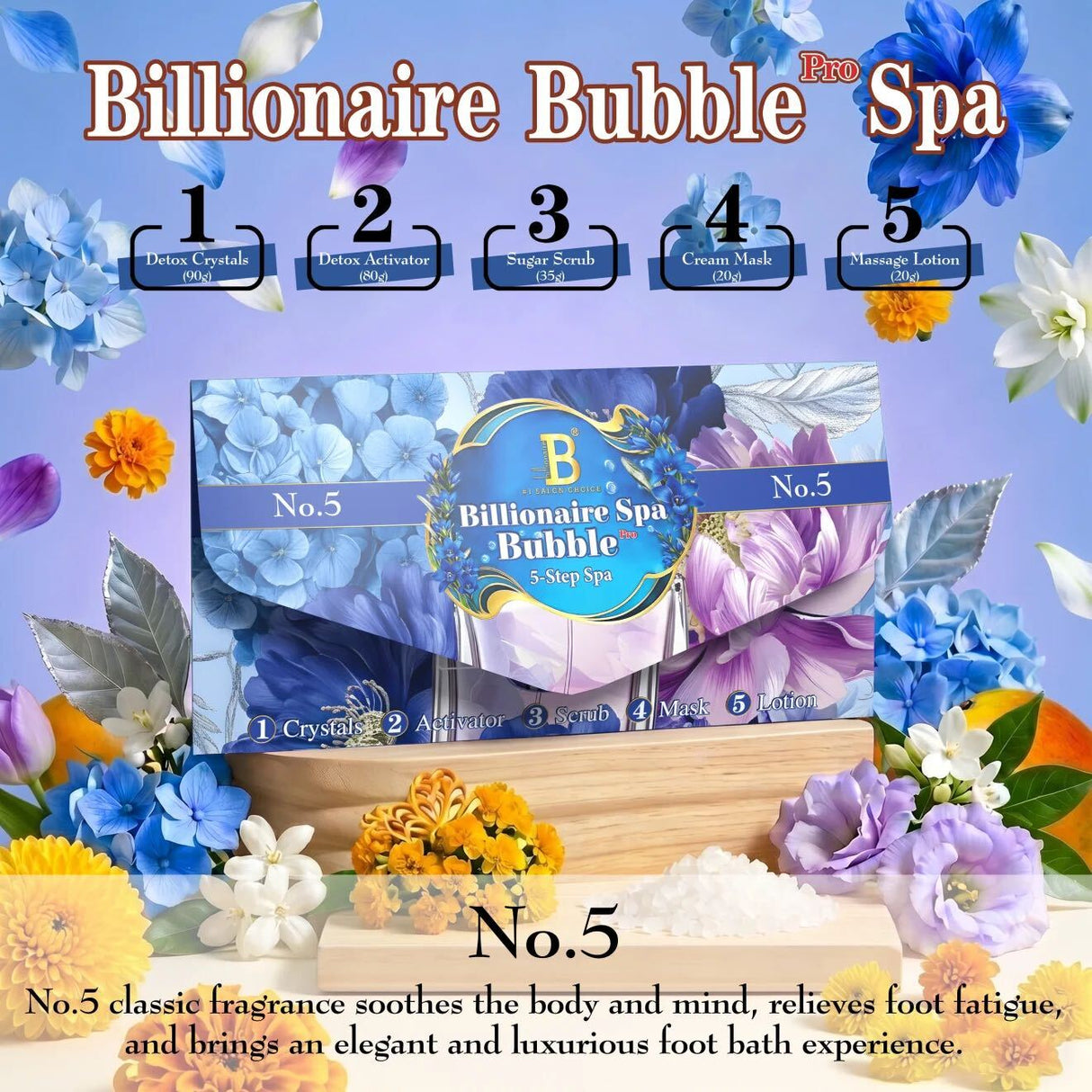 BILLIONAIR 5 STEP - PRO BUBBLE LUXURY SPA - Single