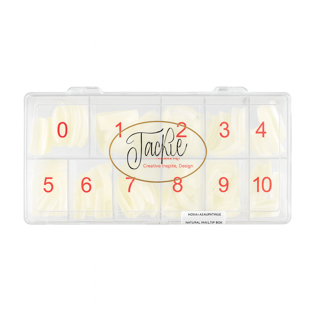 JACKIE SIGNATURE | NATURAL NAIL TIP BOX - 550 PCS - view 1