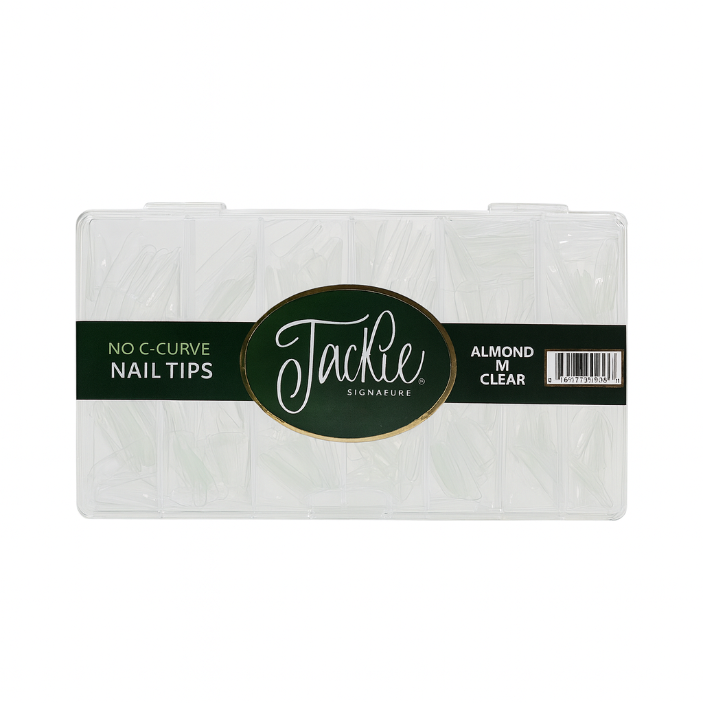 JACKIE SIGNATURE | NO C-CURVE NAIL TIP - CLEAR ALMOND - view 2
