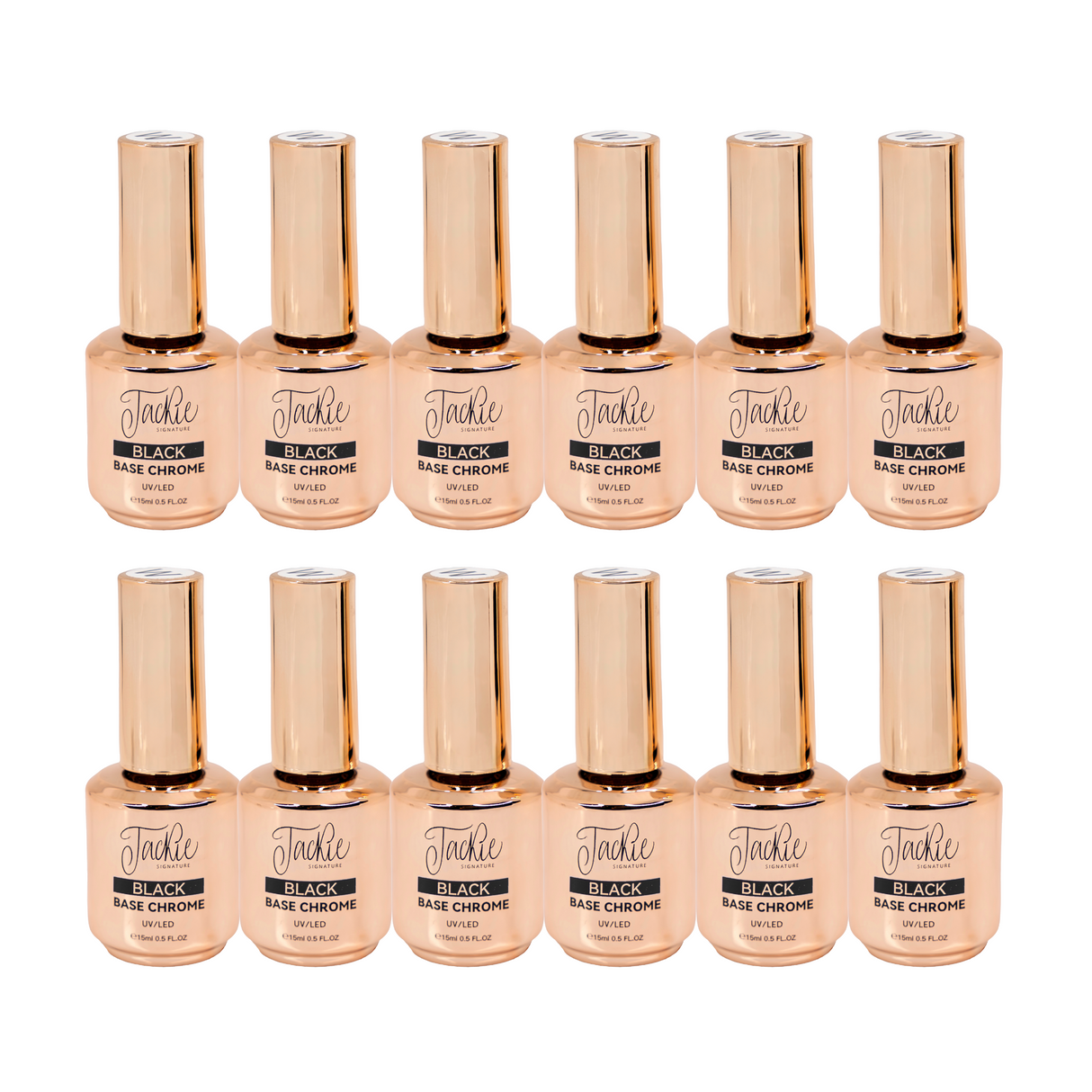 JACKIE SIGNATURE | CHROME BASE BLACK (Box of 12) 15ML