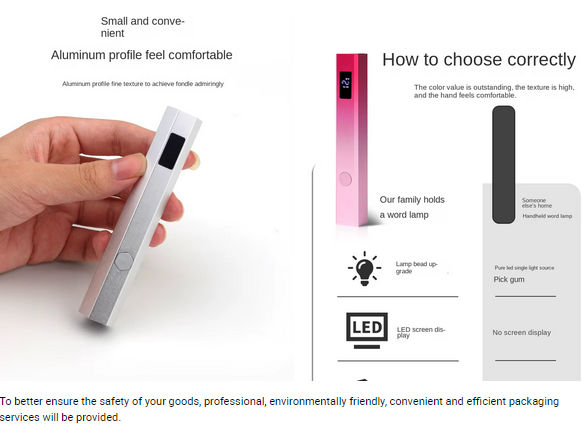 MINI LAMP | Hand light LED lamps Rechargeable