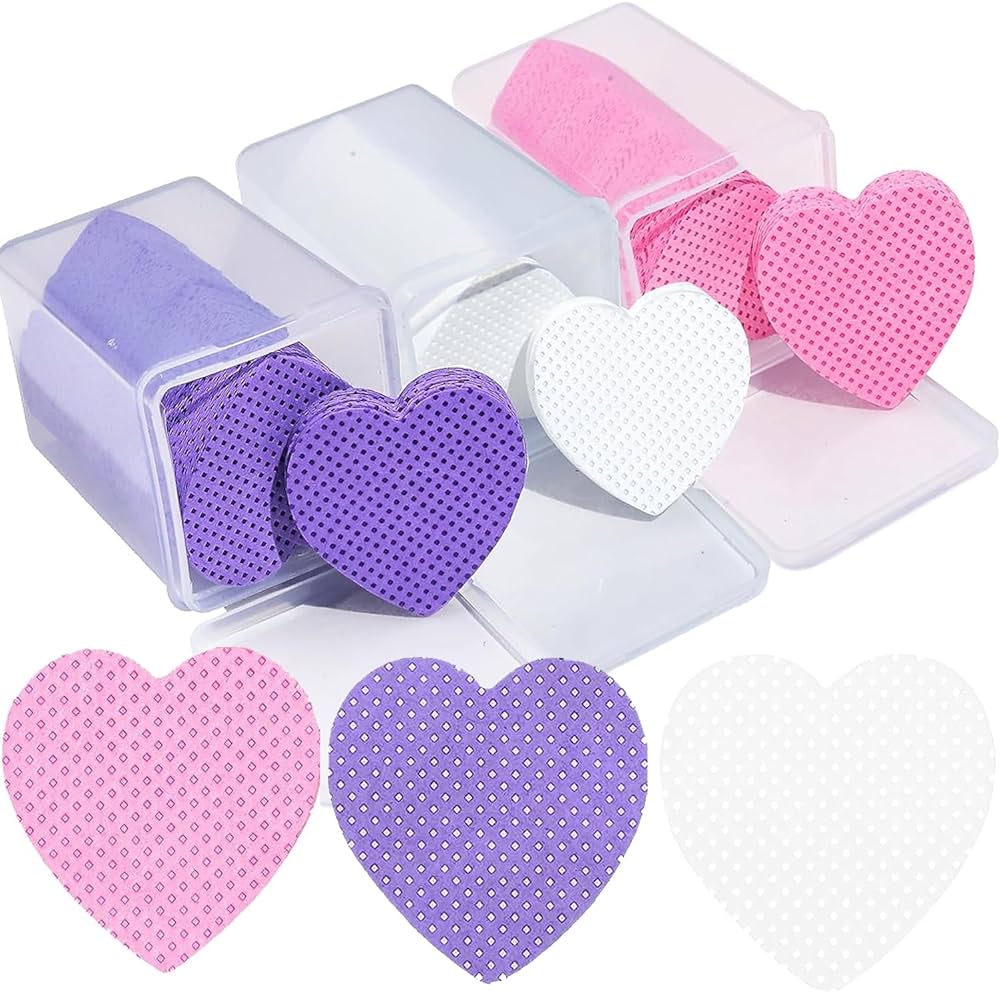LINT-FREE PADS | HEART SHAPED | BOX OF 200