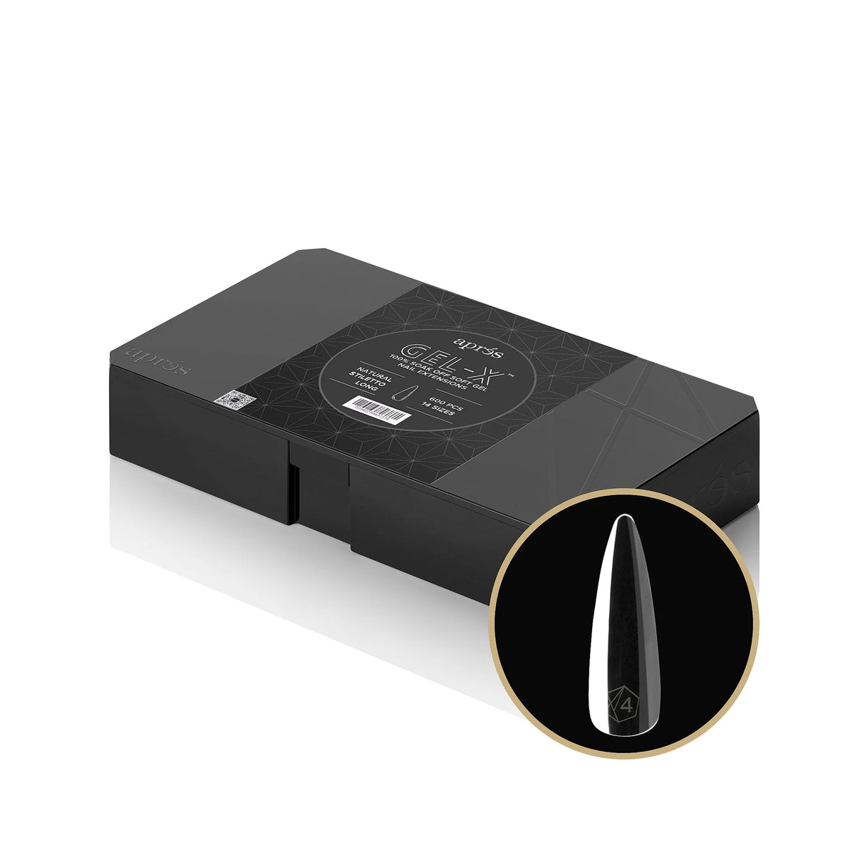 APRES - GEL X NATURAL STILETTO TIPS - 600 PCS