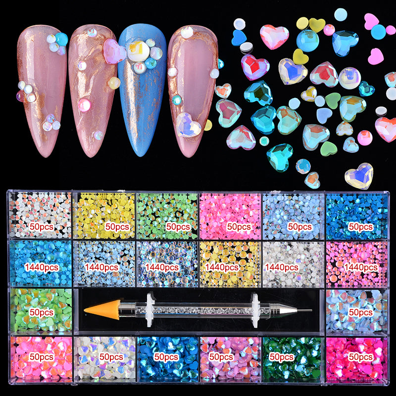 RHINESTONE HEART SHAPE BOX | 18 STYLES