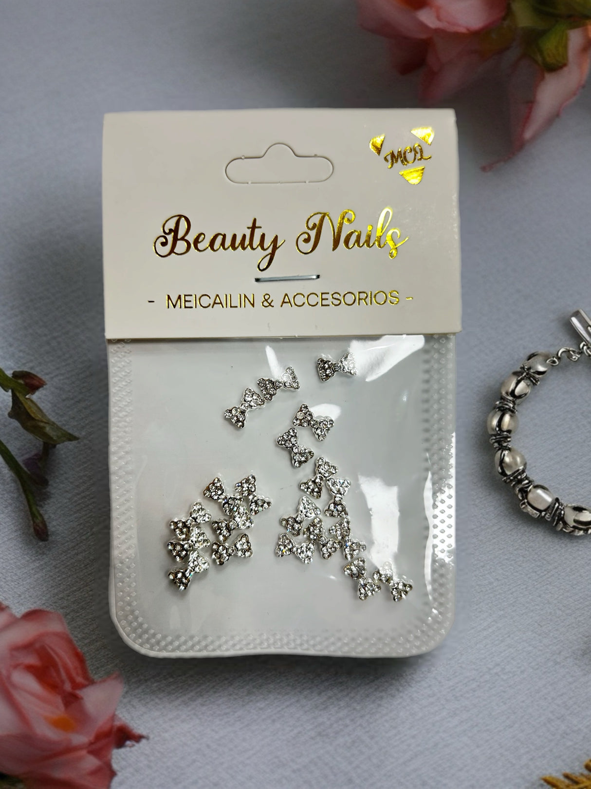 NAIL CHARM | DIAMOND BOW