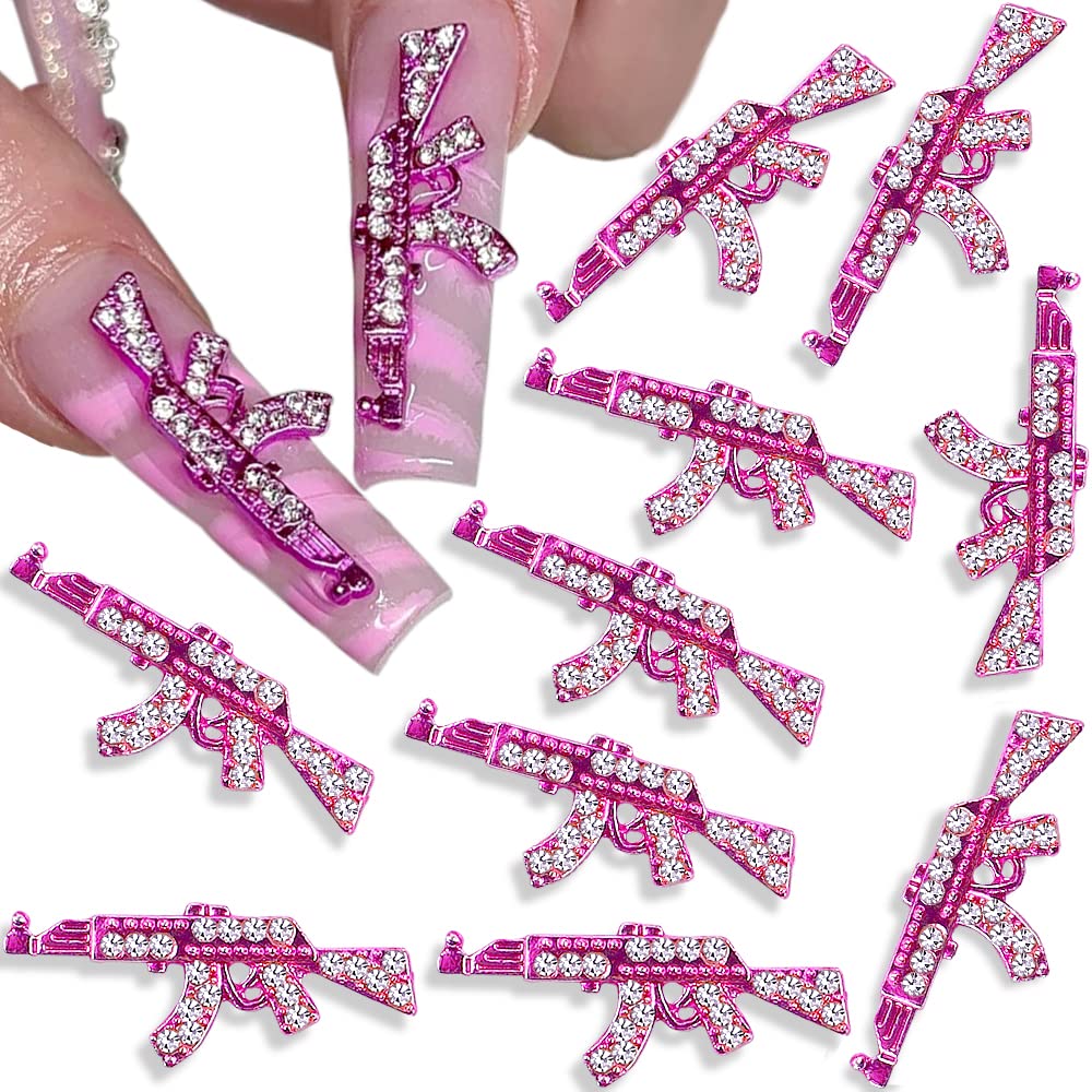 PINK GUN CHARM - PACK OF 20 PCS