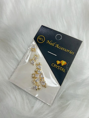 GOLD CHRISTMAST NAIL CHARM | DEER