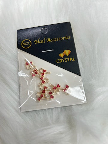 GOLD CHRISTMAST NAIL CHARM | CANDY