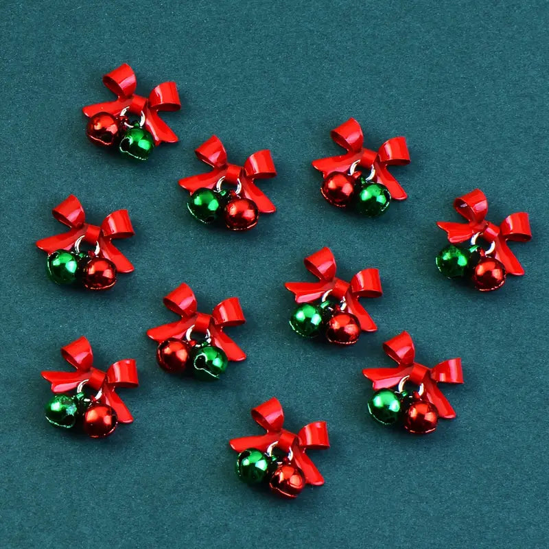 XMAS NAIL CHARM | RED BELL BAG