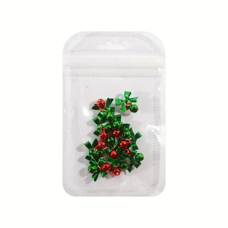 XMAS NAIL CHARM | GREEN BELL CHARM BAG