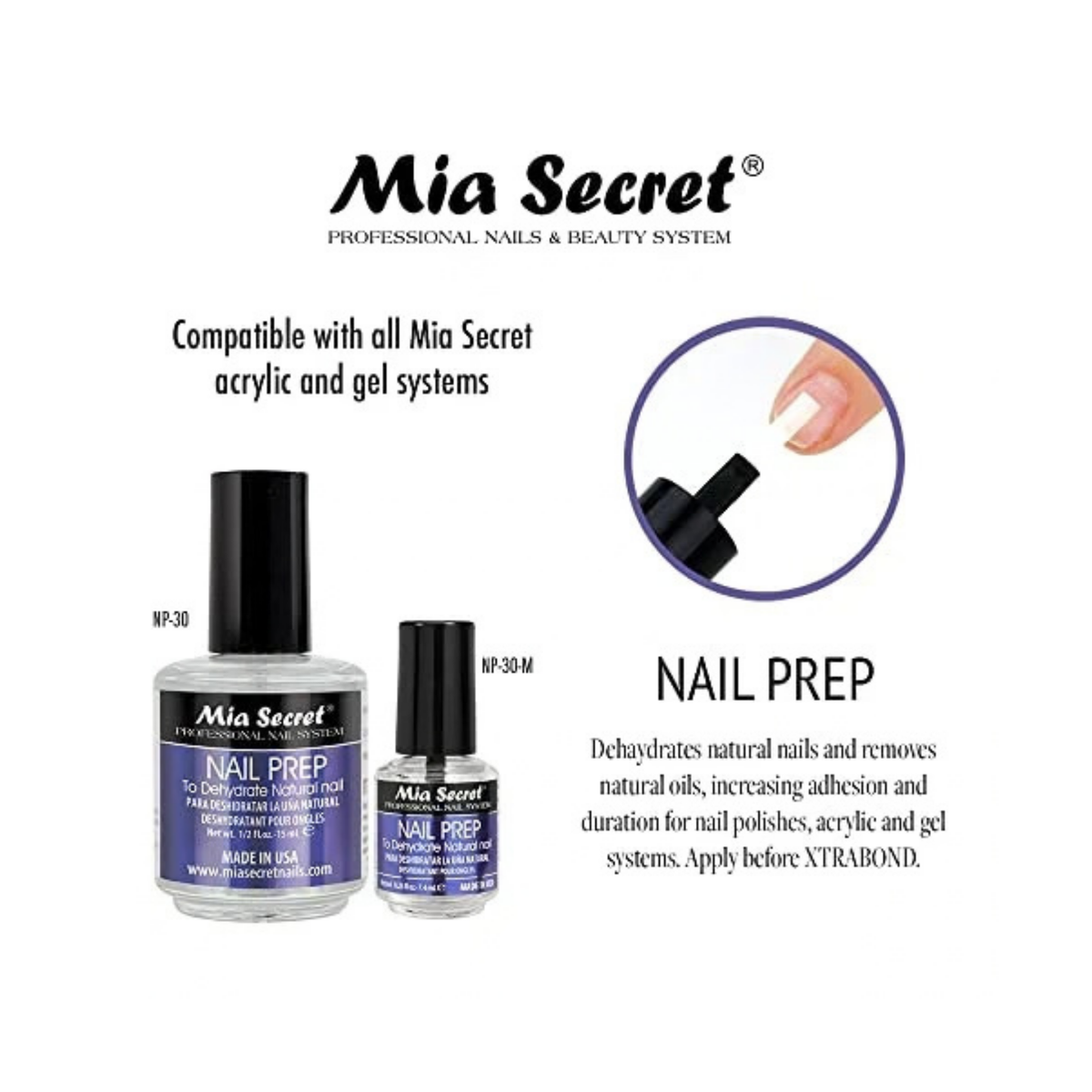 MIA SECRET | NAIL PREP - DEHYDRATOR (0.5 OZ)