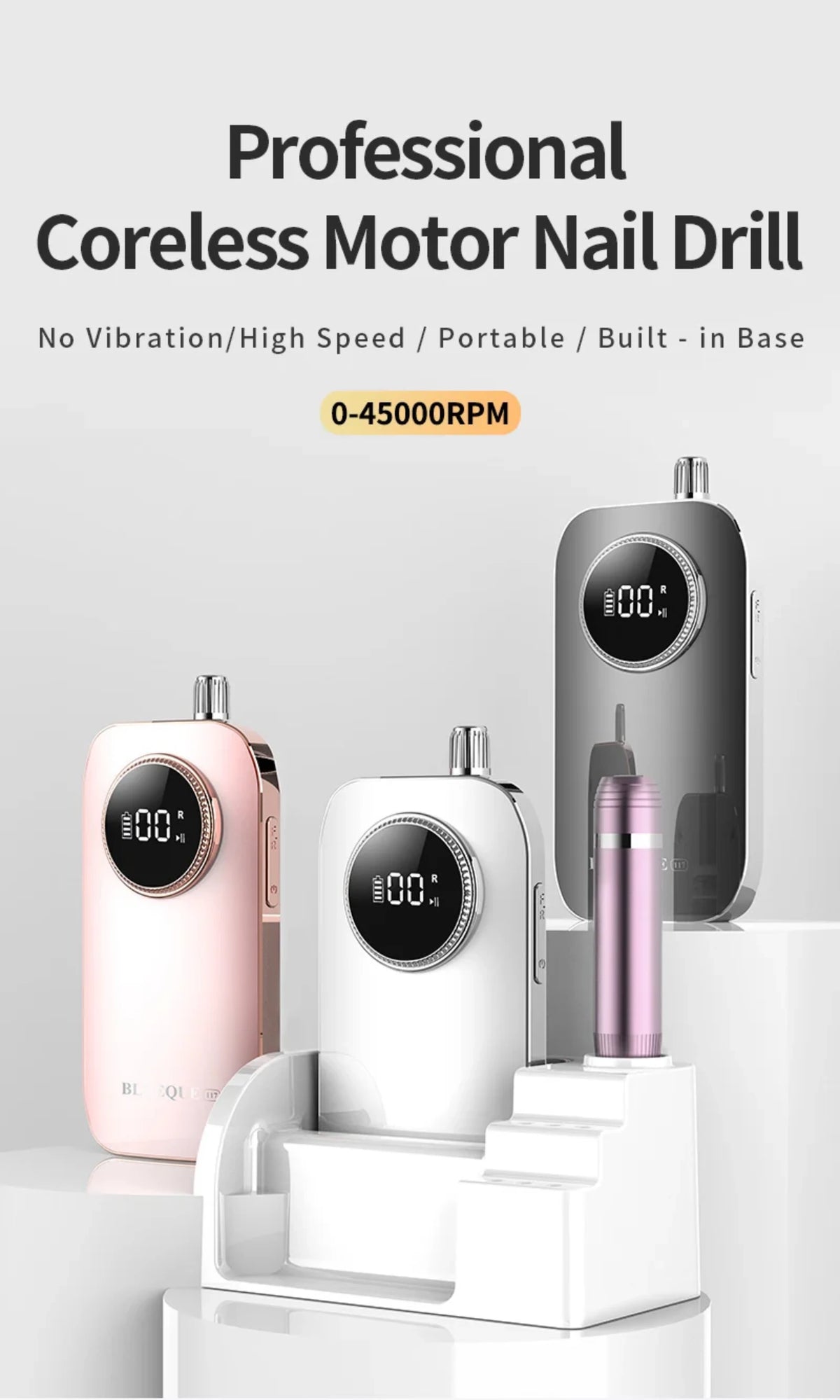 NAIL DRILL | BLUEQUE | BQ117 45,000 RPM