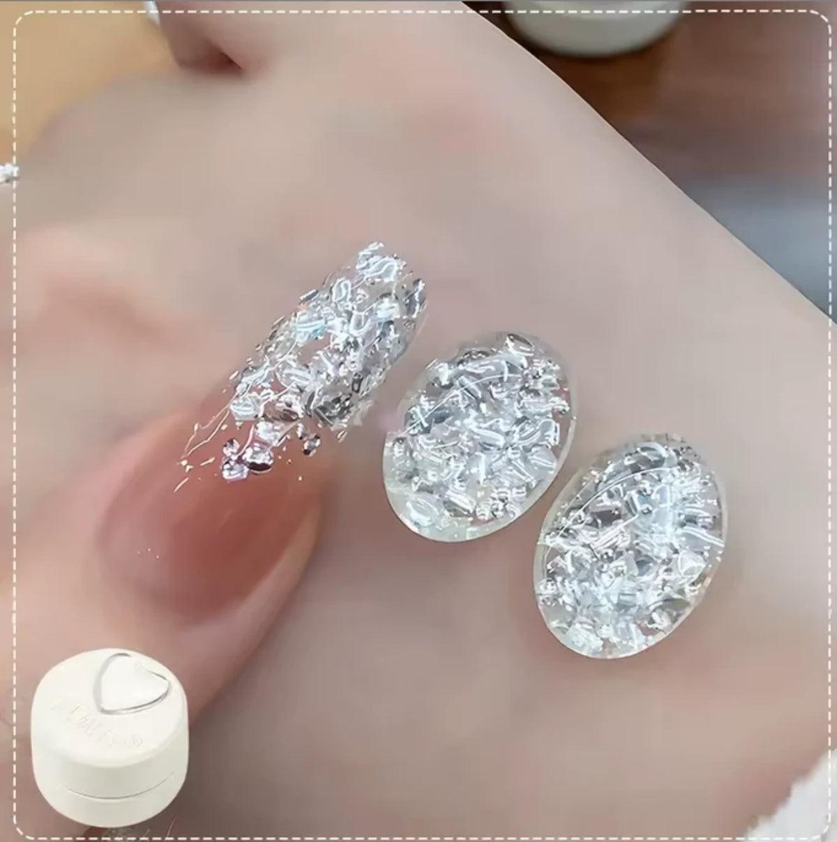 NAIL GLITTER | IRIDESCENT GLITTER GEL