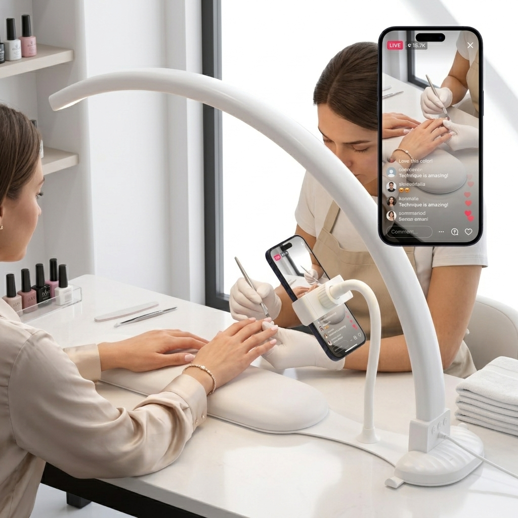 TABLE LAMP | HALF MOON LAMP with HAND REST