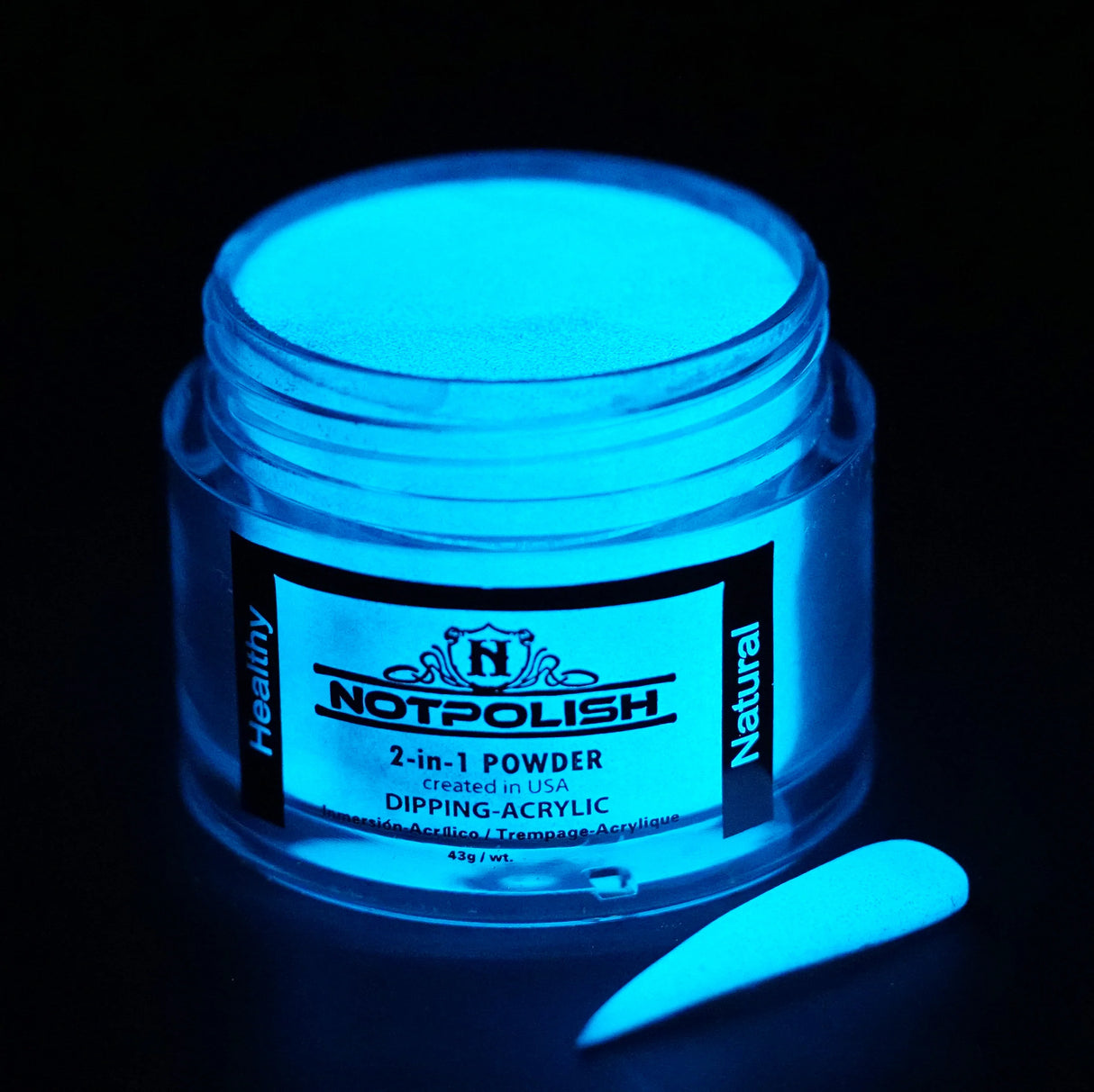 NOT POLISH (GLOW) | G04 WHITE GLITTER