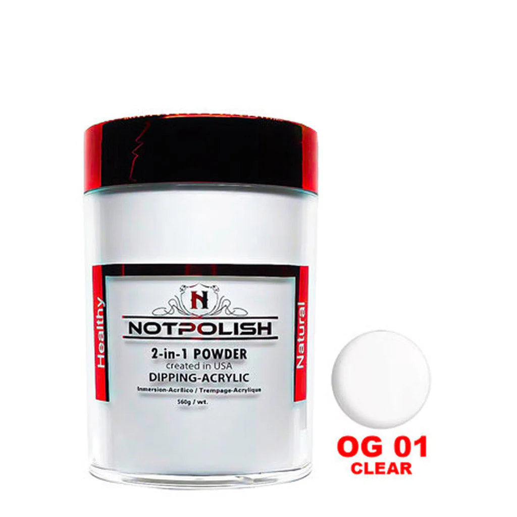 NOT POLISH (OG-POWDER) | OG01 CLEAR (16oz)