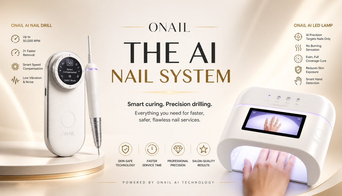 ONAIL AI nail system - AI nail drill and AI LED lamp