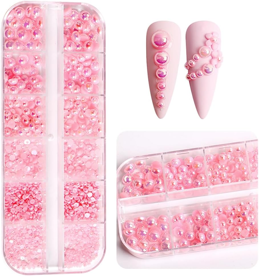 PEARL NAIL ART | MIXED SIZE - 12 GRID
