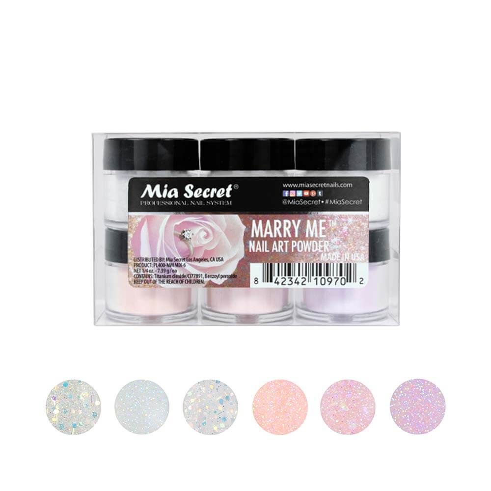 MIA SECRET | MARY ME ACRYLIC POWDER (1/4 OZ) - 6 PCS