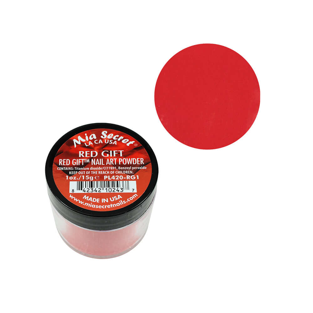 MIA SECRET | RED GIFT ACRYLIC POWDER (1 OZ)