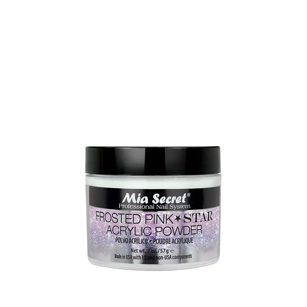 MIA SECRET | FROSTED PINK STAR ACRYLIC POWDER (2 OZ)