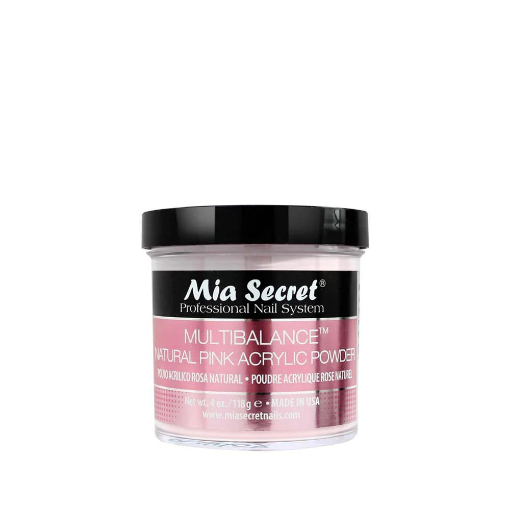 MIA SECRET | NATURAL PINK ACRYLIC POWDER (4 OZ)