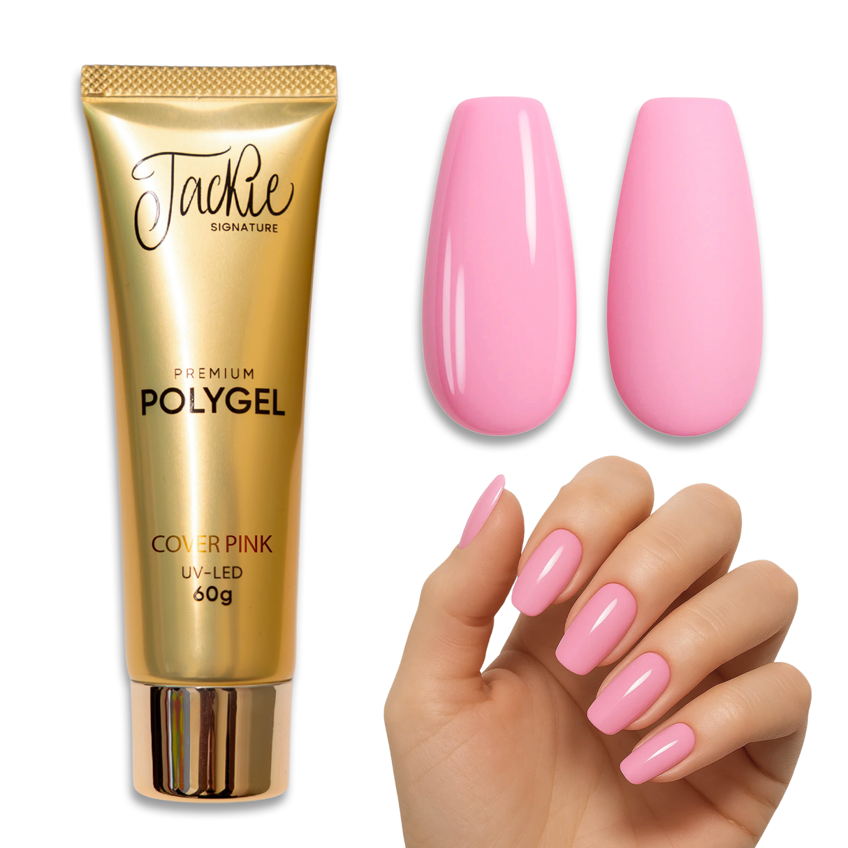 POLY GEL | JACKIE SIGNATURE PREMIUM - 03 COVER PINK - 60g