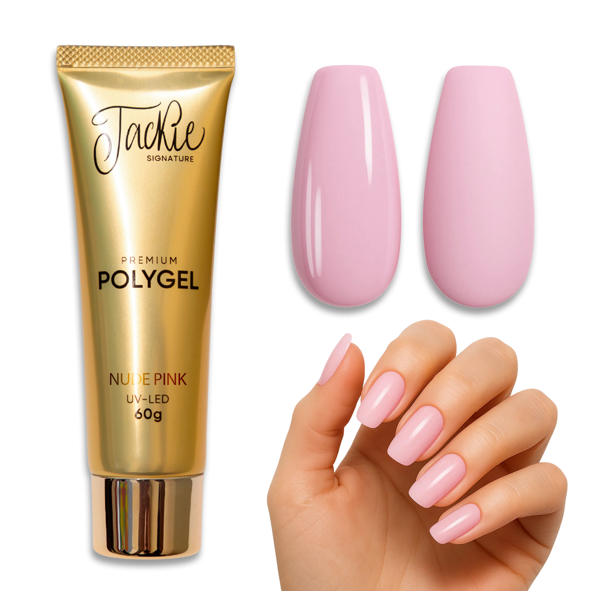 POLY GEL | JACKIE SIGNATURE PREMIUM - 05 NUDE PINK - 60g