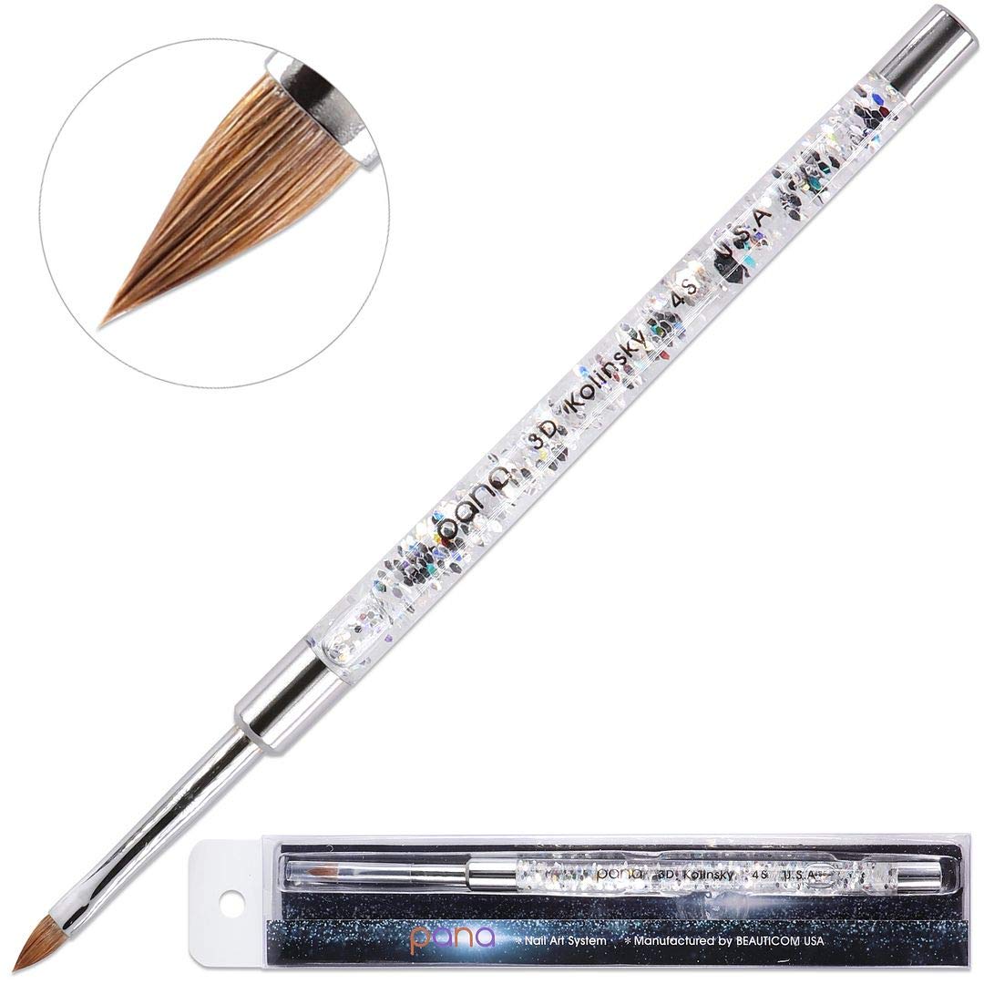PANA - SILVER GLITTER 3D BRUSH - SIZE 4S