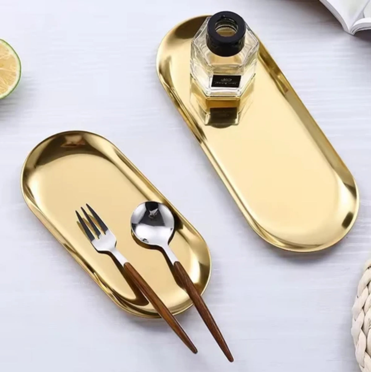 STAINLESS STEEL DECORATIVE TRAY