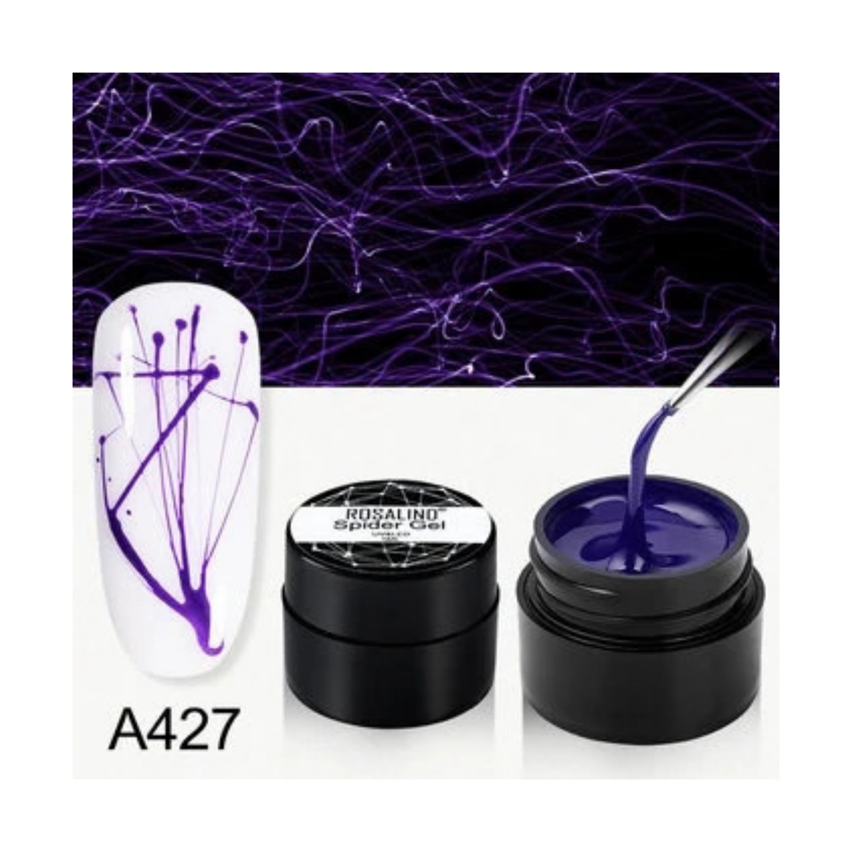 Spider Gel Design - Purple