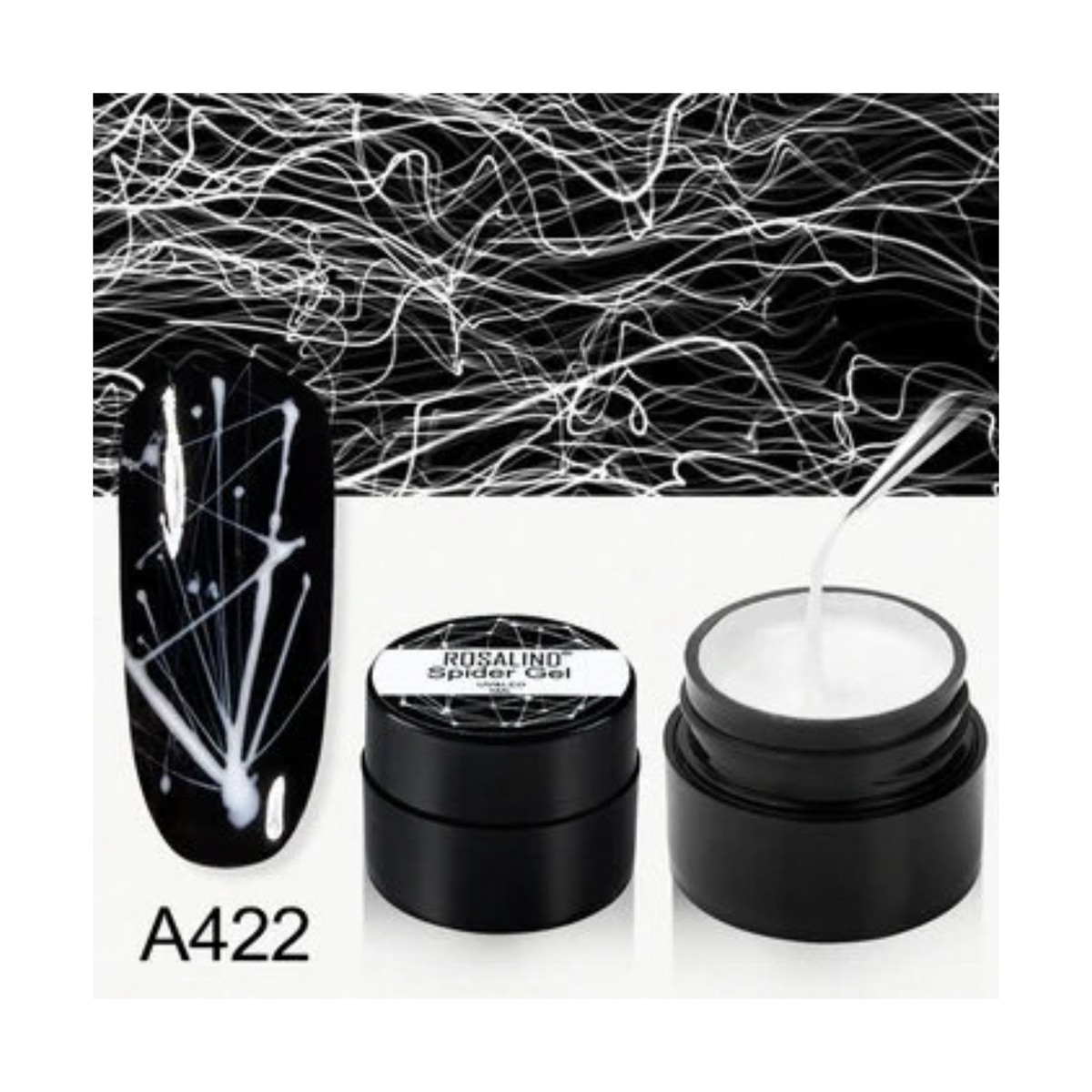Spider Gel Design - White