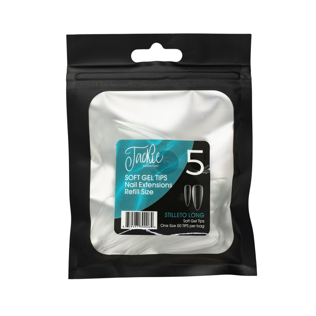 JACKIE SIGNATURE | SOFT GEL TIPS REFILL BAGS - STILLETO LONG (50pcs) #5
