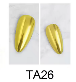 CHROME NAIL ART - LIME GOLD (TA26)