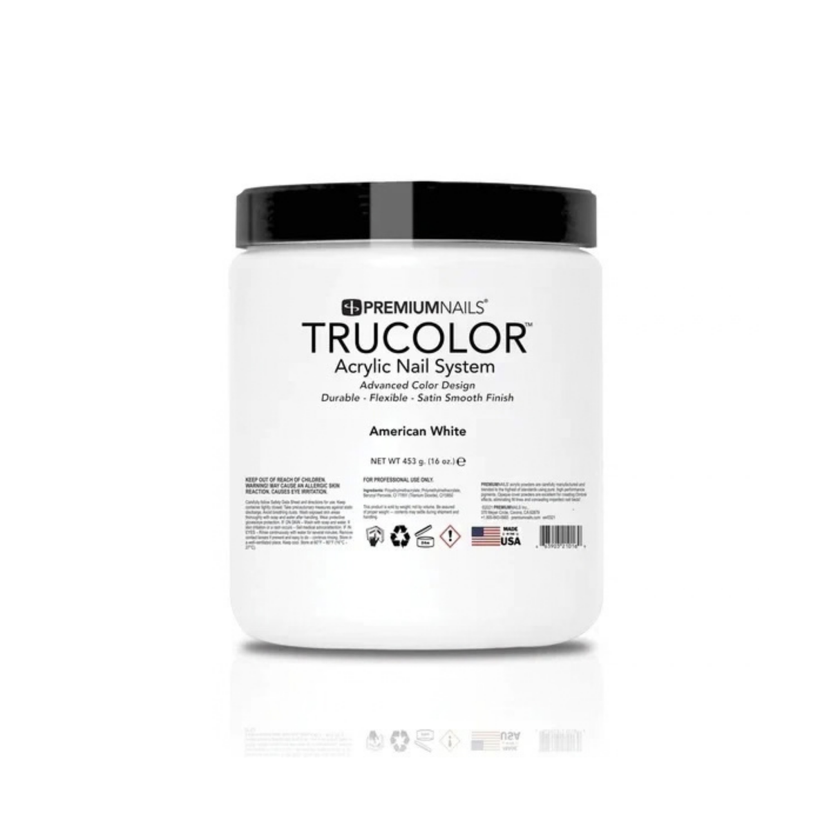 Trucolor - Acrylic Powder - American White (16 oz)