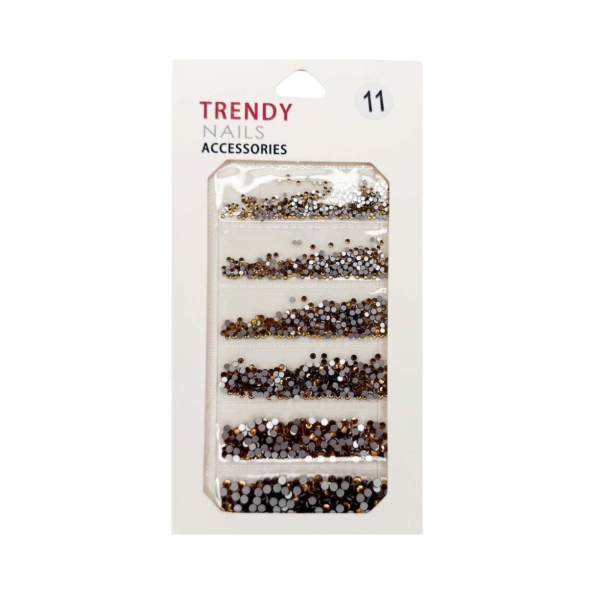 TRENDY RHINESTONE MIX BAG # 11 - 6 SIZE