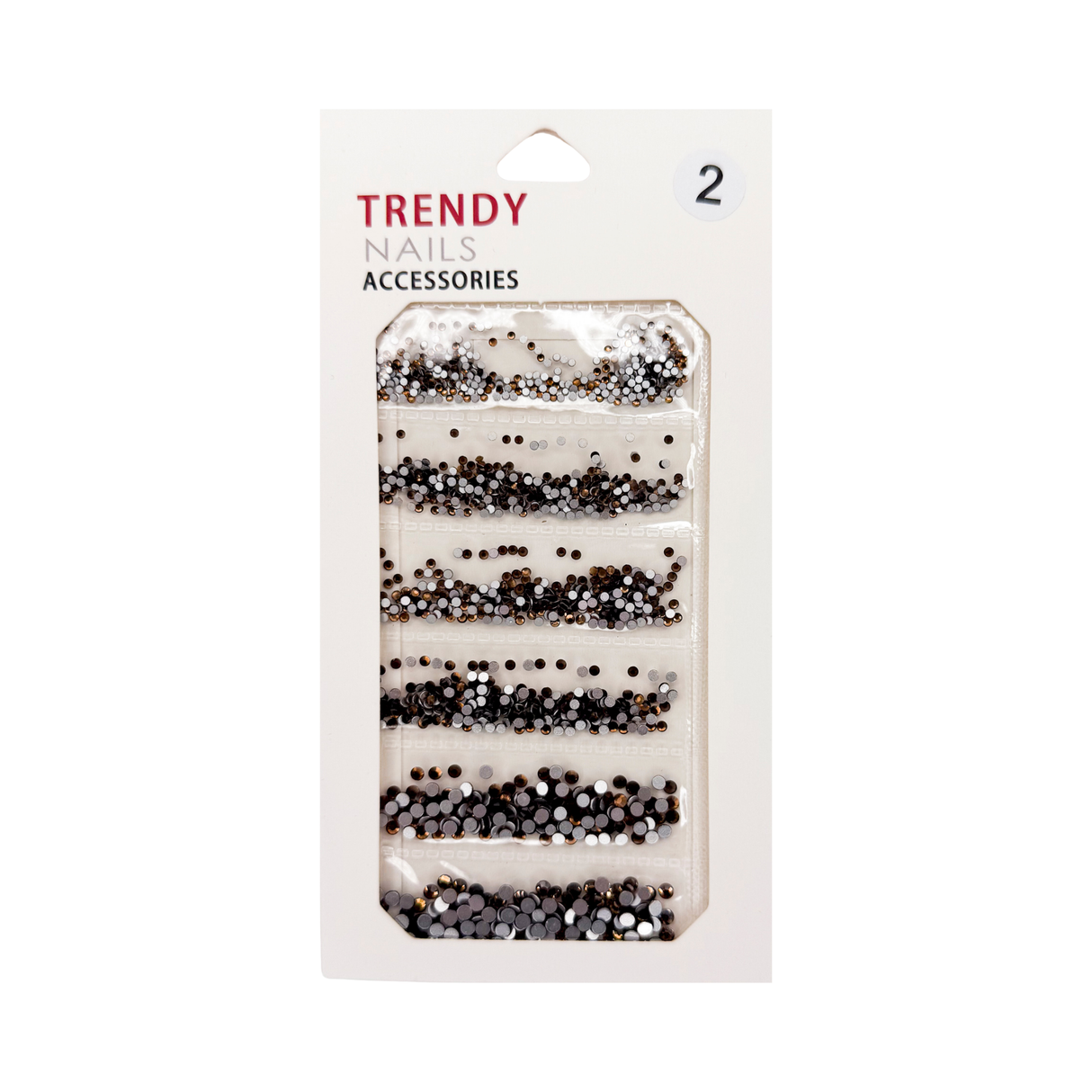 TRENDY RHINESTONE MIX BAG # 02 - 6 SIZE