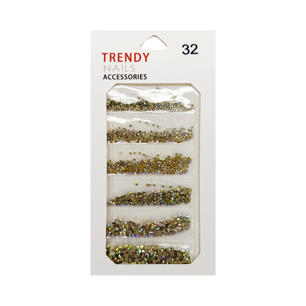 TRENDY RHINESTONE MIX BAG # 32 - 6 SIZE