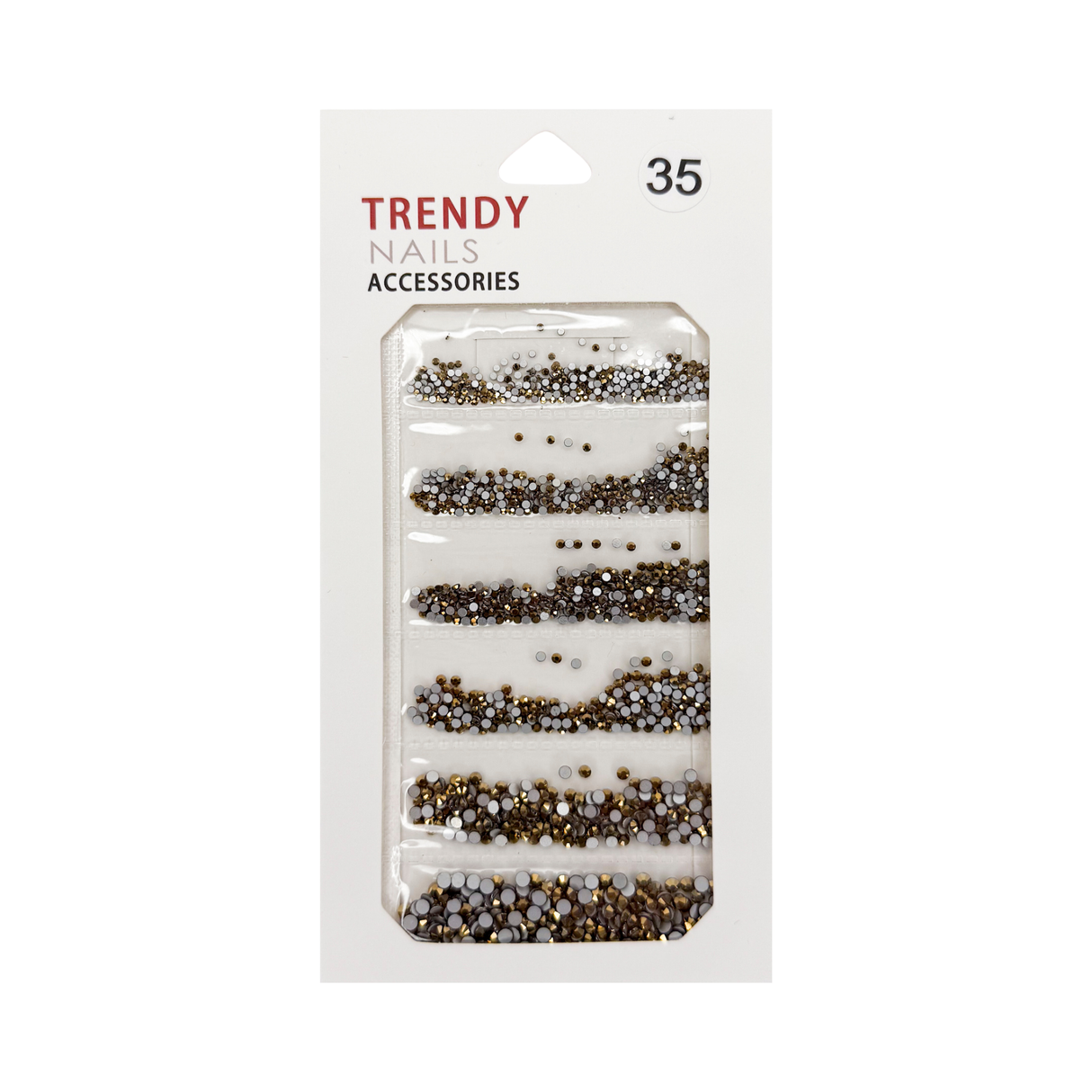TRENDY RHINESTONE MIX BAG # 35 - 6 SIZE