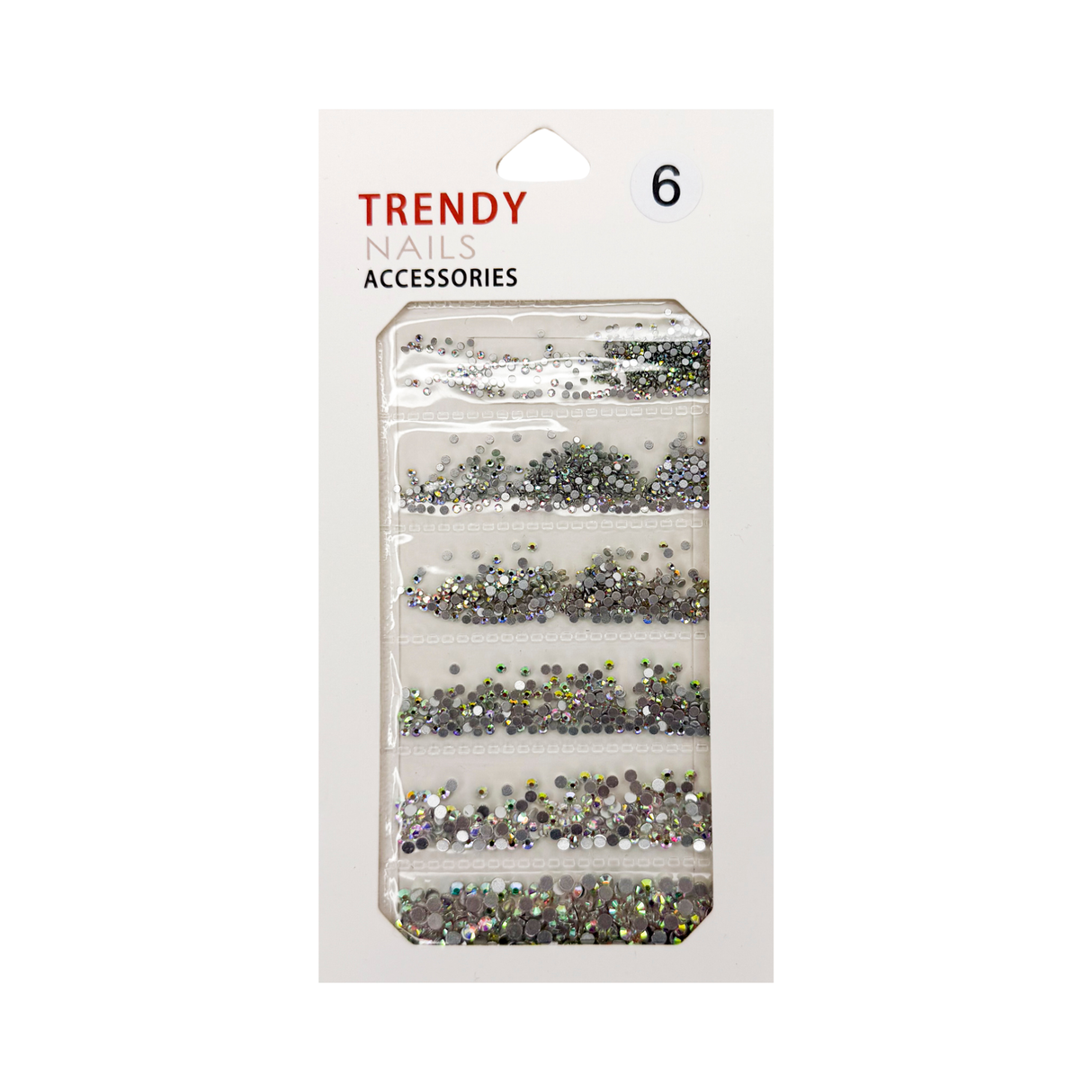 TRENDY RHINESTONE MIX BAG # 06 AB - 6 SIZE