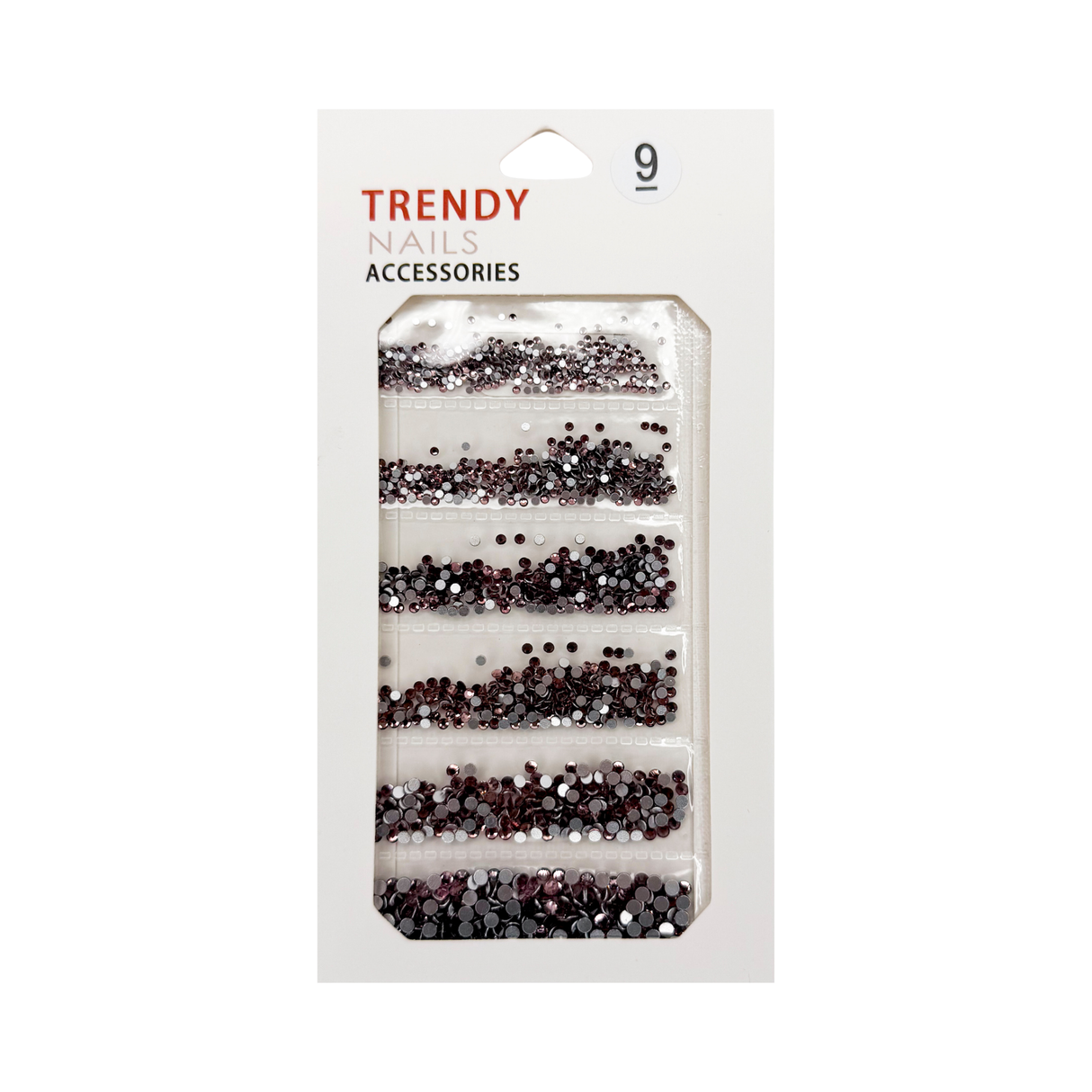 TRENDY RHINESTONE MIX BAG # 09 - 6 SIZE
