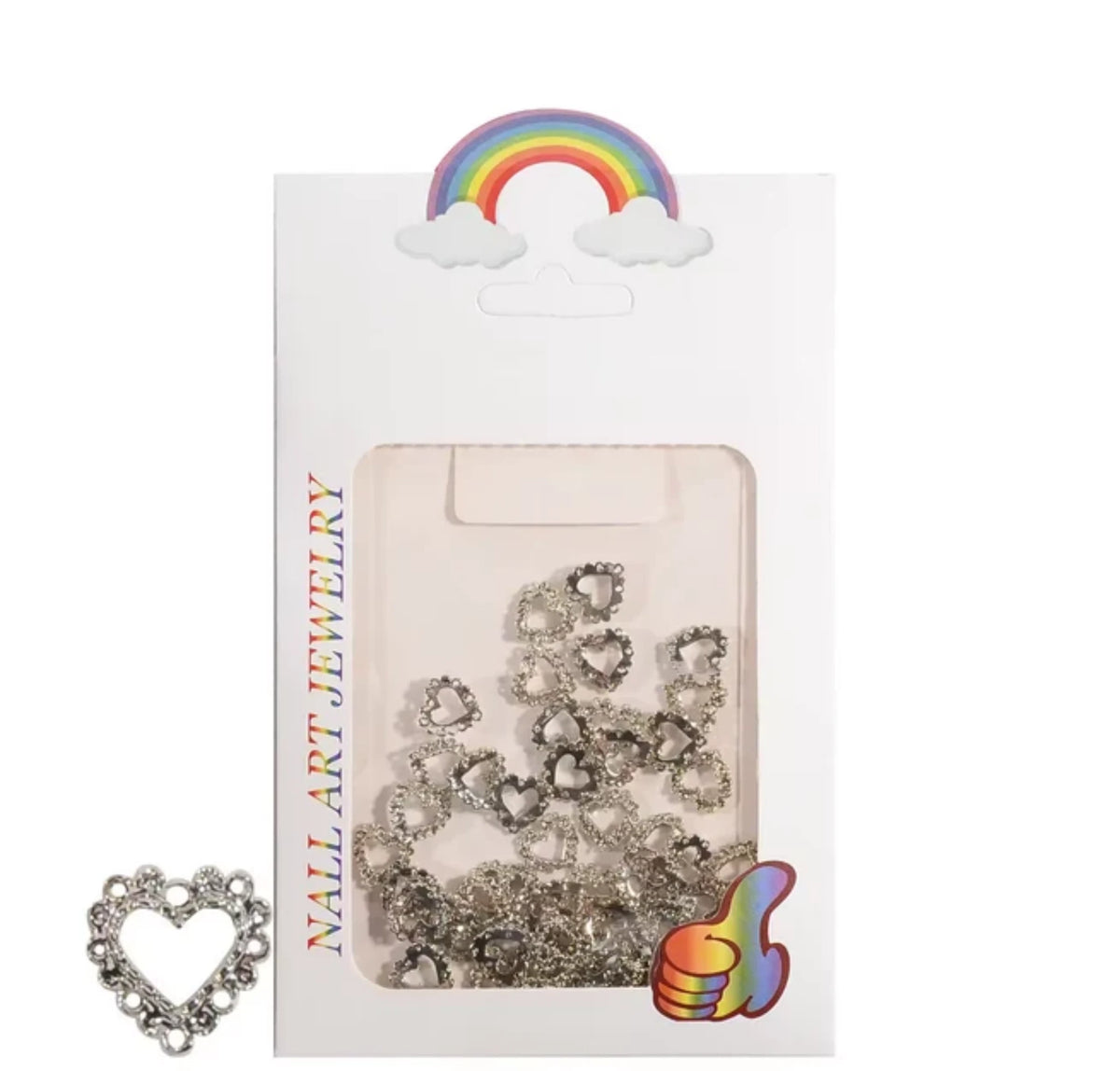 VALENTINE NAIL CHARM | METAL HEART