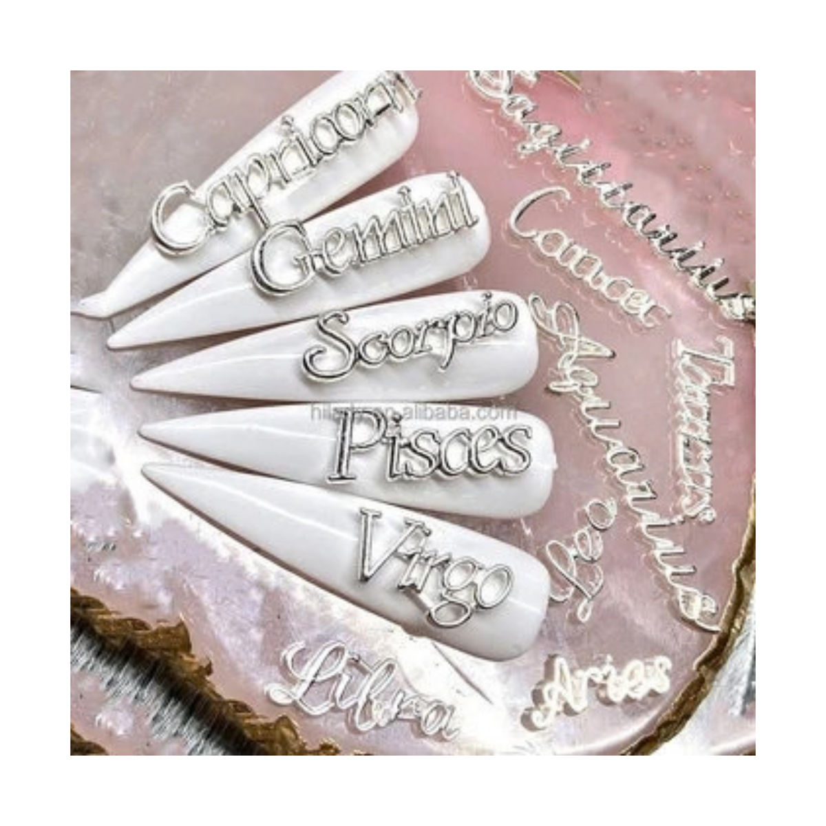 ZODIAC NAIL CHARM - SILVER