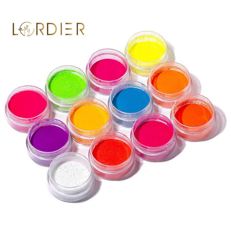 NEON PIGMENT POWDER - 12 COLORS