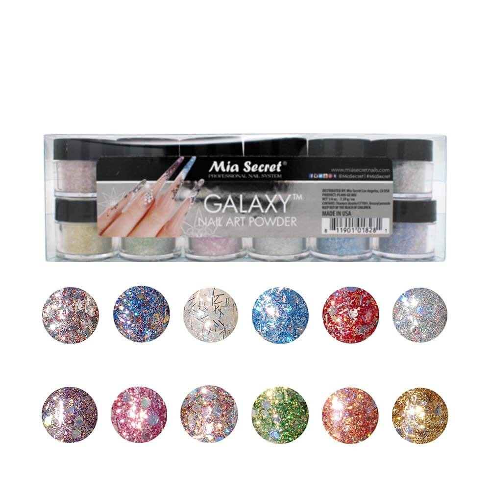MIA SECRET | GALAXY NAIL ART POWDER (1/4 OZ) - 12 PCS